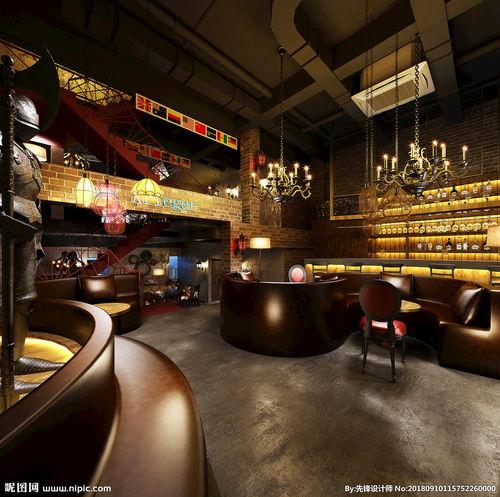 欧美酒吧摆件图片,独特摆件映衬下的时尚空间